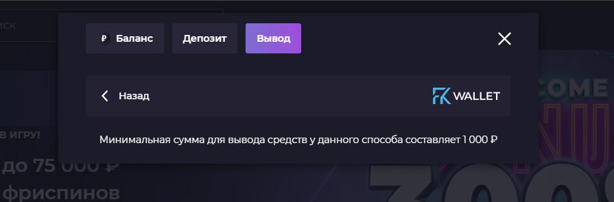 Вывод на электронный кошелек Izzi