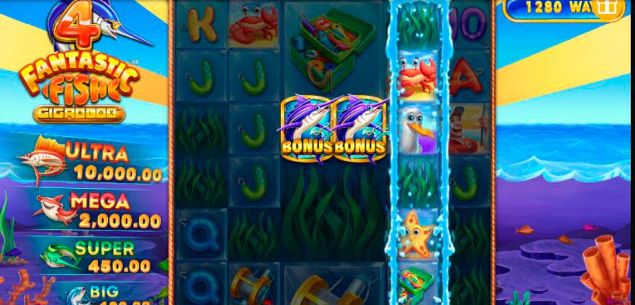 игра 4 Fantastic Fish Gigablox