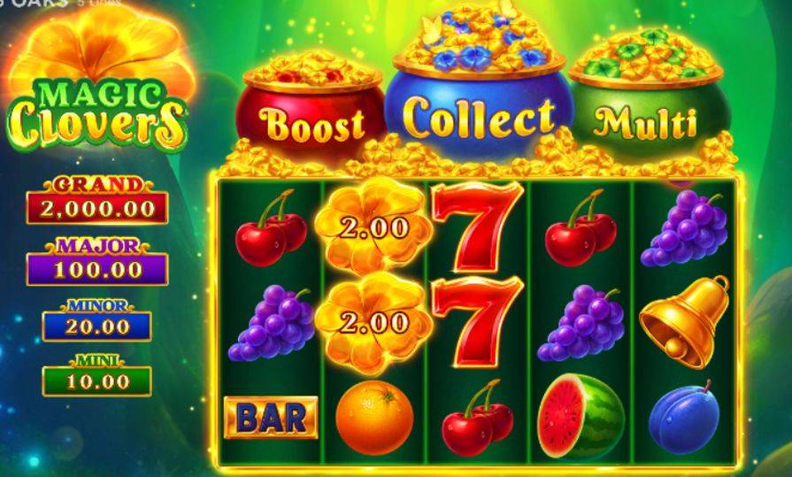 Дизайн игры Magic Clovers