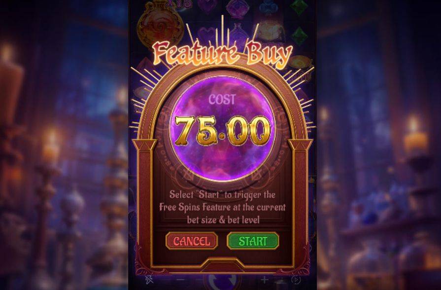 Бонусная игра в слоте Mystic Potion