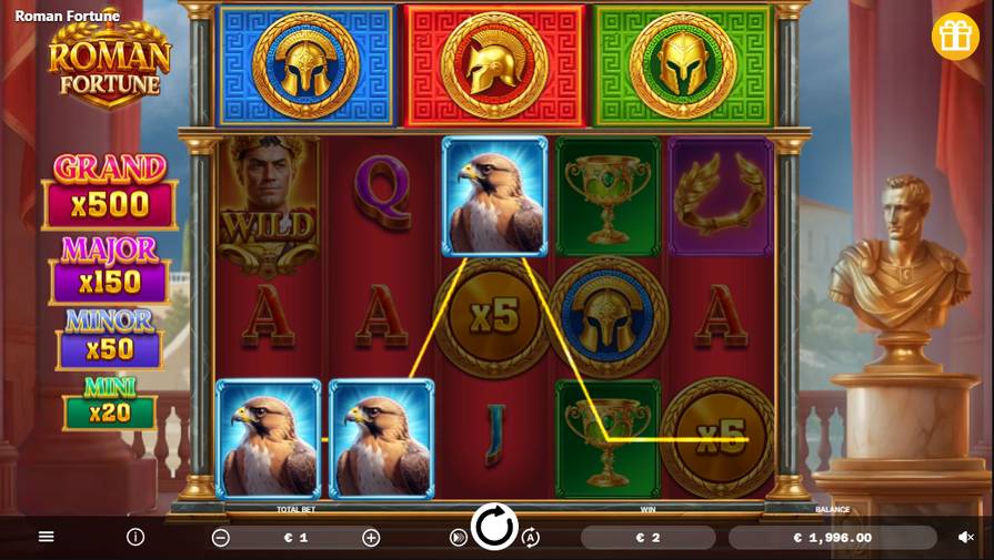Дизайн игры Roman Fortune