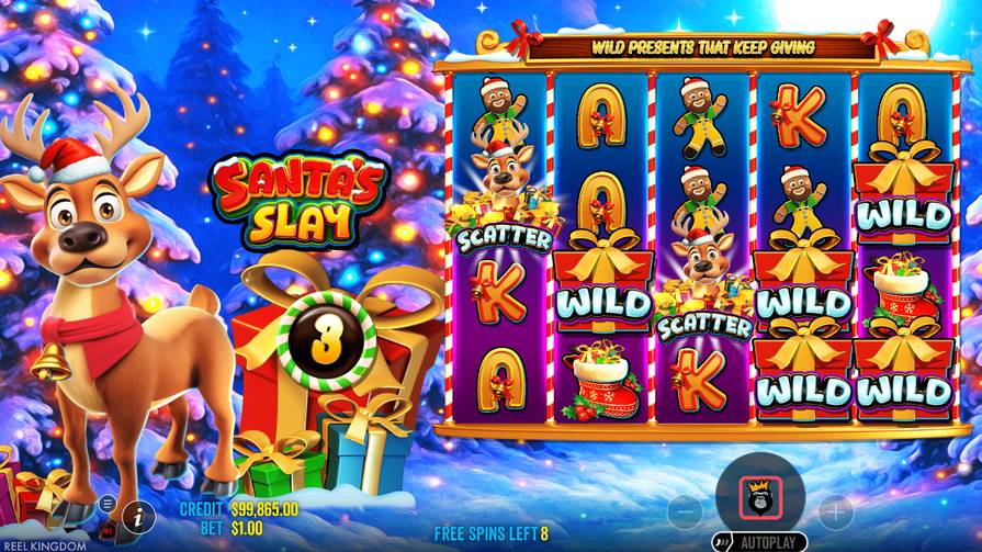 Бонусная игра в слоте Santa's Slay