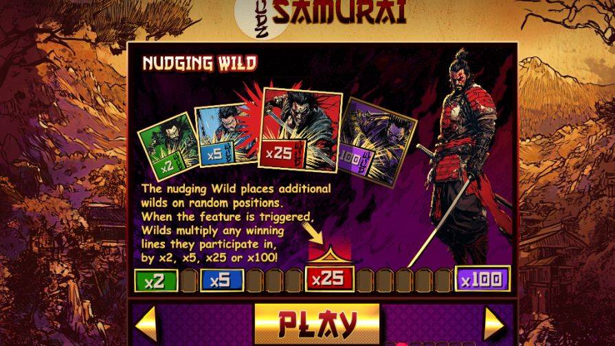 Бонусная игра в слоте Samurai Wildz