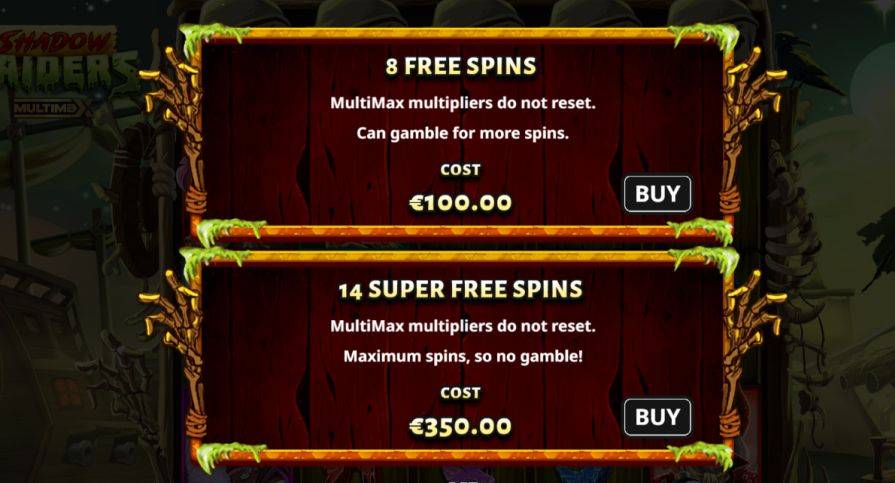 Бонусная игра в слоте Shadow Raiders MultiMax